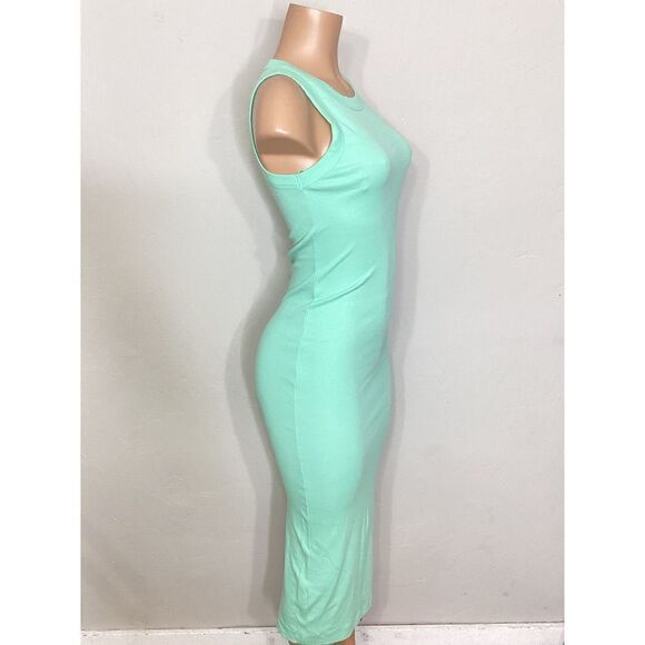 New. Michael Stars pale mint green midi dress with slit. Normally $119 - Picture 7 of 11